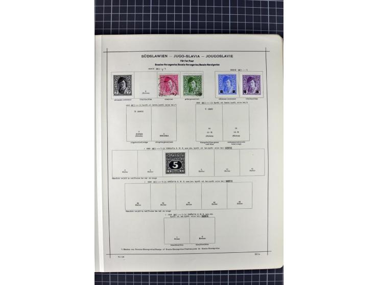 1840/1927, ungebrauchte und gestempelte Sammlung mit guten Werten und Sätzen in 2 Schaubeck-Alben