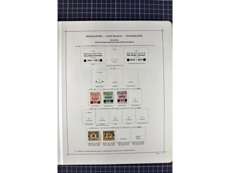 1840/1927, ungebrauchte und gestempelte Sammlung mit guten Werten und Sätzen in 2 Schaubeck-Alben