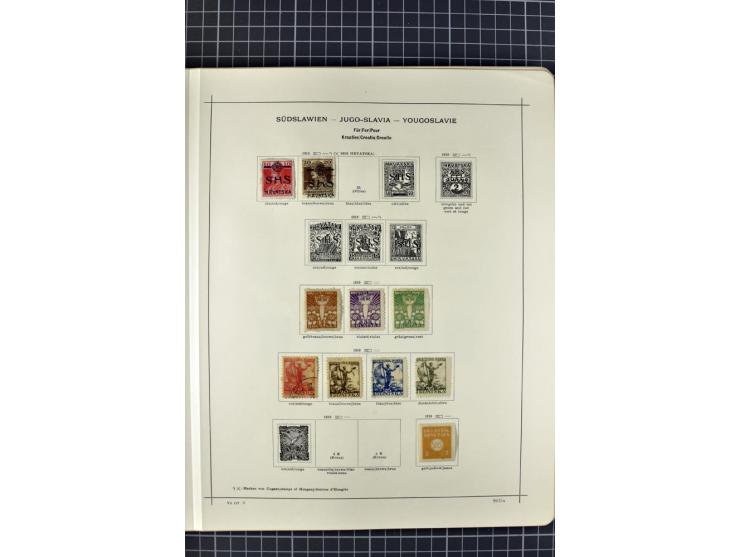 1840/1927, ungebrauchte und gestempelte Sammlung mit guten Werten und Sätzen in 2 Schaubeck-Alben