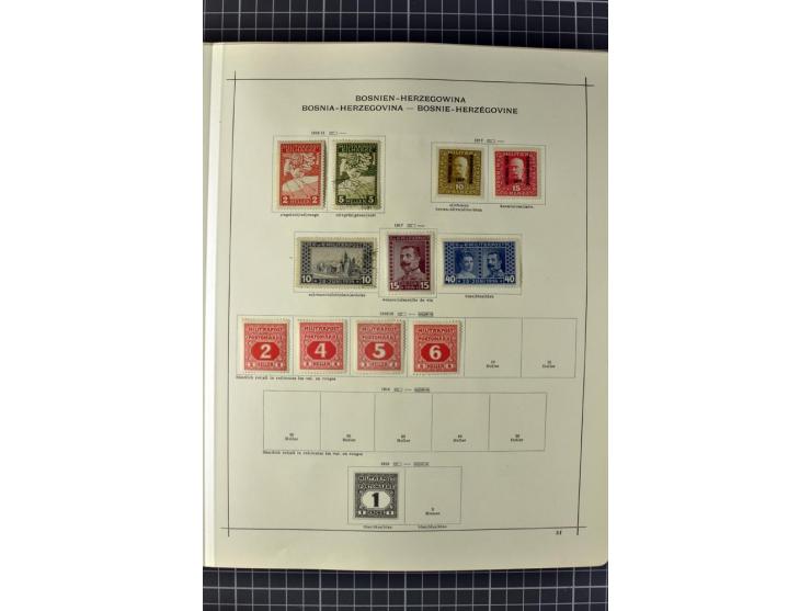 1840/1927, ungebrauchte und gestempelte Sammlung mit guten Werten und Sätzen in 2 Schaubeck-Alben