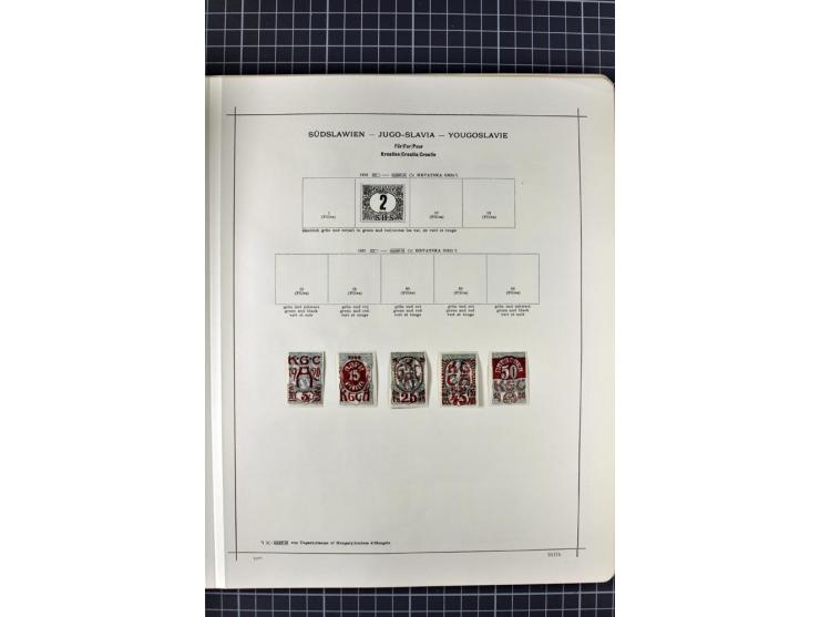 1840/1927, ungebrauchte und gestempelte Sammlung mit guten Werten und Sätzen in 2 Schaubeck-Alben
