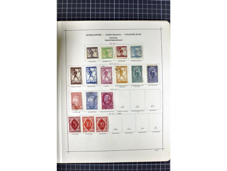 1840/1927, ungebrauchte und gestempelte Sammlung mit guten Werten und Sätzen in 2 Schaubeck-Alben