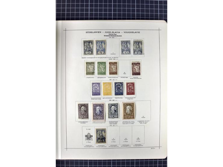 1840/1927, ungebrauchte und gestempelte Sammlung mit guten Werten und Sätzen in 2 Schaubeck-Alben