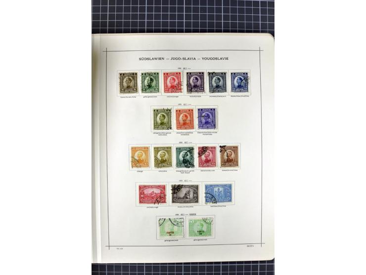 1840/1927, ungebrauchte und gestempelte Sammlung mit guten Werten und Sätzen in 2 Schaubeck-Alben
