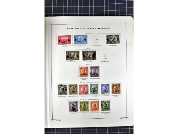 1840/1927, ungebrauchte und gestempelte Sammlung mit guten Werten und Sätzen in 2 Schaubeck-Alben