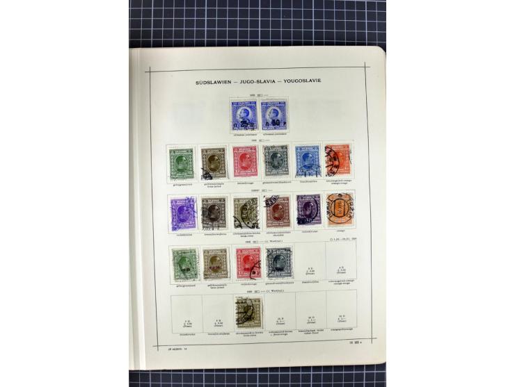 1840/1927, ungebrauchte und gestempelte Sammlung mit guten Werten und Sätzen in 2 Schaubeck-Alben