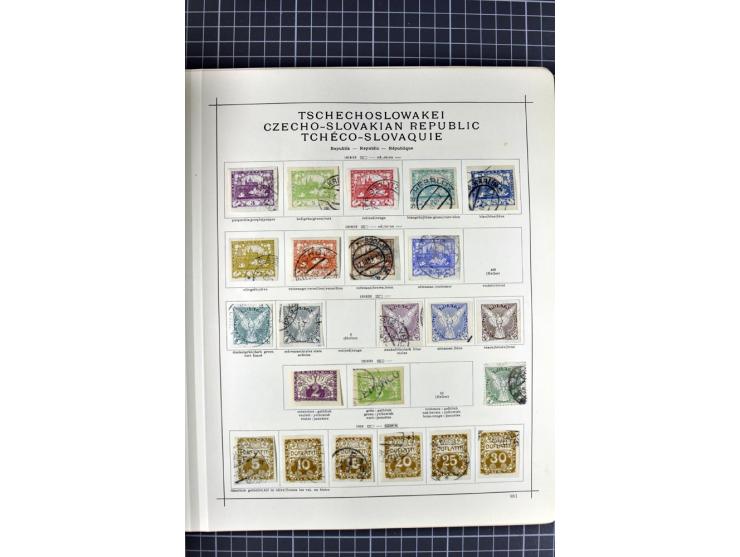1840/1927, ungebrauchte und gestempelte Sammlung mit guten Werten und Sätzen in 2 Schaubeck-Alben