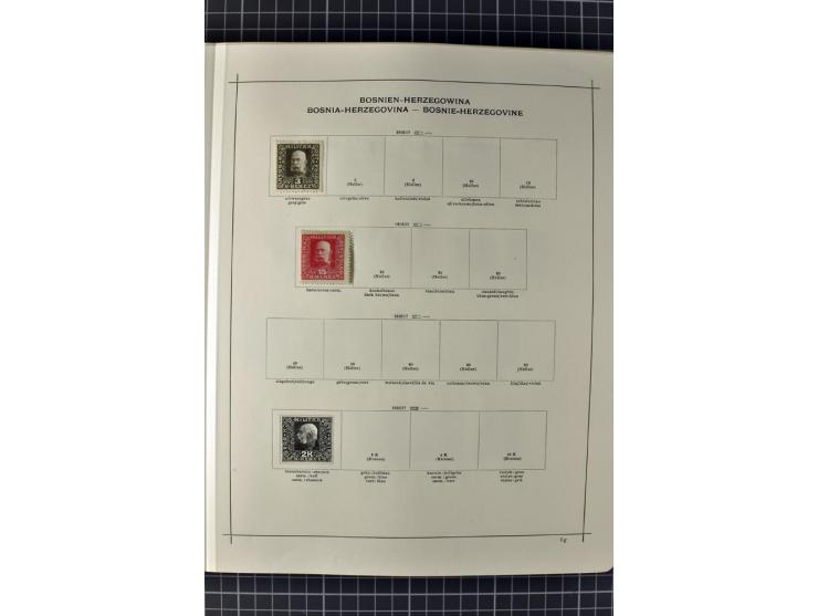 1840/1927, ungebrauchte und gestempelte Sammlung mit guten Werten und Sätzen in 2 Schaubeck-Alben