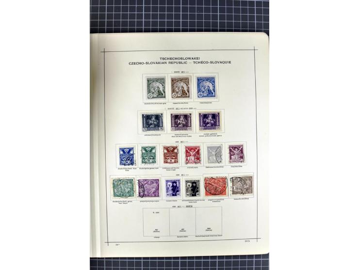 1840/1927, ungebrauchte und gestempelte Sammlung mit guten Werten und Sätzen in 2 Schaubeck-Alben