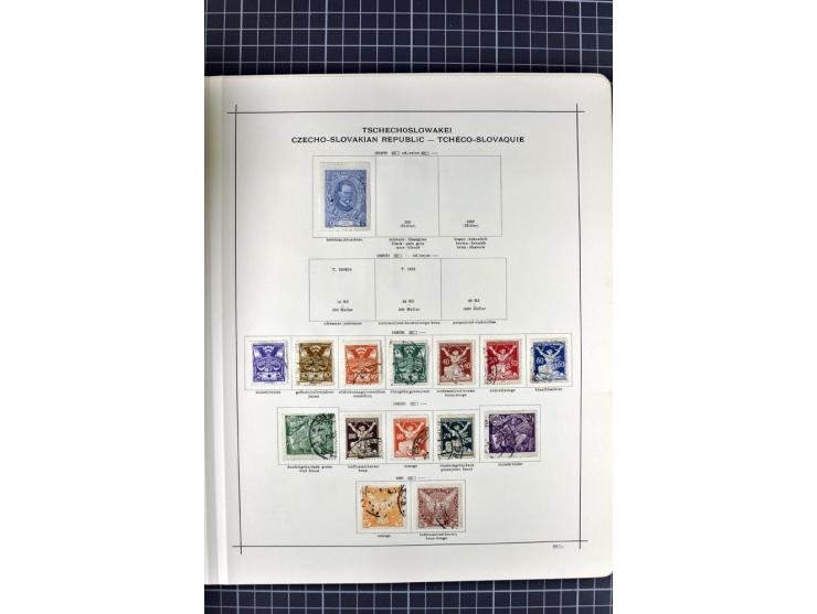 1840/1927, ungebrauchte und gestempelte Sammlung mit guten Werten und Sätzen in 2 Schaubeck-Alben