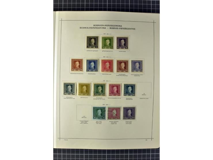 1840/1927, ungebrauchte und gestempelte Sammlung mit guten Werten und Sätzen in 2 Schaubeck-Alben