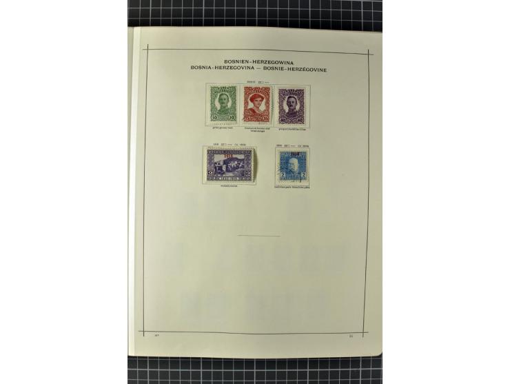 1840/1927, ungebrauchte und gestempelte Sammlung mit guten Werten und Sätzen in 2 Schaubeck-Alben