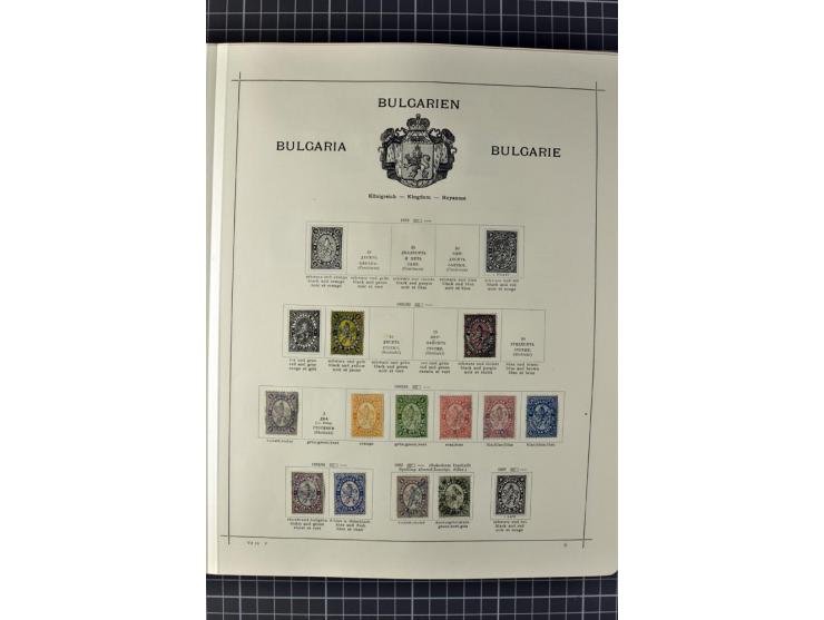 1840/1927, ungebrauchte und gestempelte Sammlung mit guten Werten und Sätzen in 2 Schaubeck-Alben