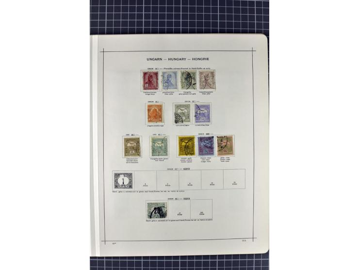 1840/1927, ungebrauchte und gestempelte Sammlung mit guten Werten und Sätzen in 2 Schaubeck-Alben