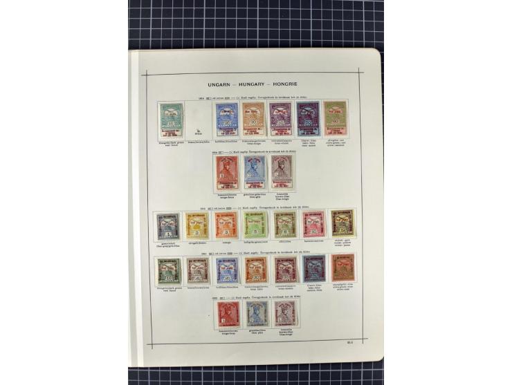 1840/1927, ungebrauchte und gestempelte Sammlung mit guten Werten und Sätzen in 2 Schaubeck-Alben