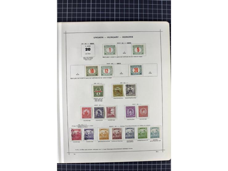 1840/1927, ungebrauchte und gestempelte Sammlung mit guten Werten und Sätzen in 2 Schaubeck-Alben