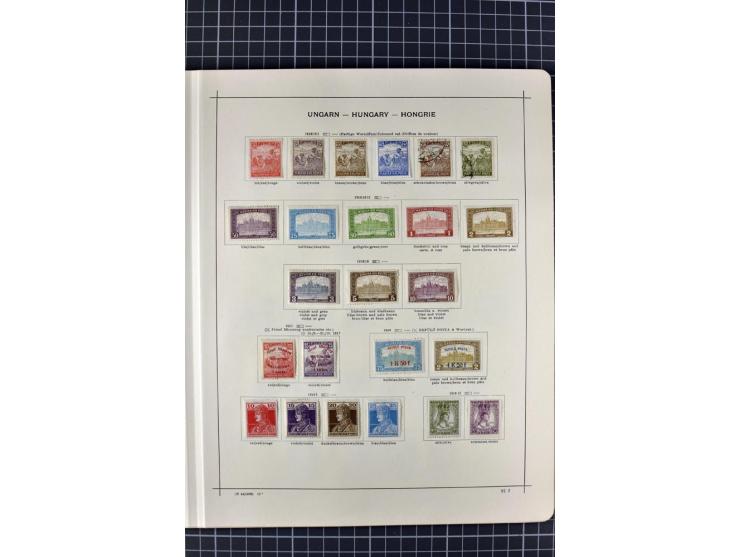 1840/1927, ungebrauchte und gestempelte Sammlung mit guten Werten und Sätzen in 2 Schaubeck-Alben