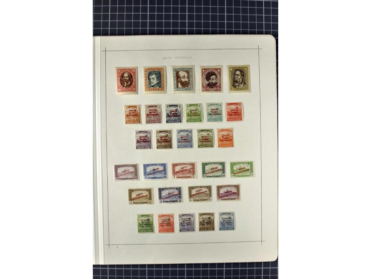 1840/1927, ungebrauchte und gestempelte Sammlung mit guten Werten und Sätzen in 2 Schaubeck-Alben