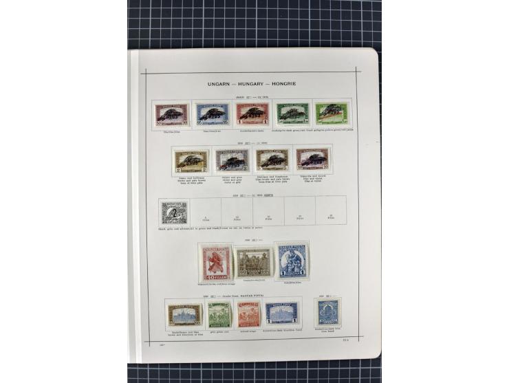 1840/1927, ungebrauchte und gestempelte Sammlung mit guten Werten und Sätzen in 2 Schaubeck-Alben