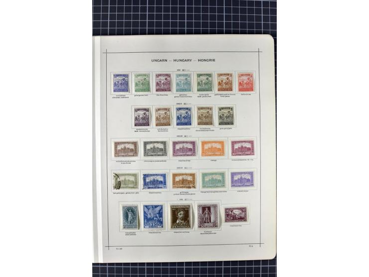 1840/1927, ungebrauchte und gestempelte Sammlung mit guten Werten und Sätzen in 2 Schaubeck-Alben