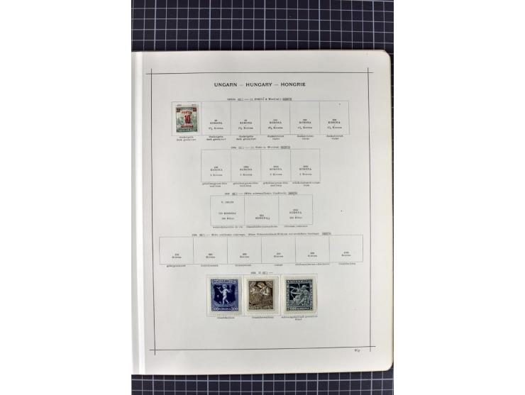 1840/1927, ungebrauchte und gestempelte Sammlung mit guten Werten und Sätzen in 2 Schaubeck-Alben