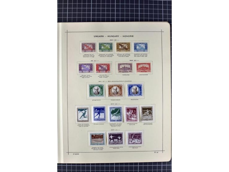 1840/1927, ungebrauchte und gestempelte Sammlung mit guten Werten und Sätzen in 2 Schaubeck-Alben