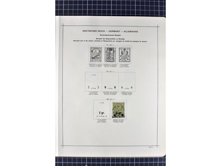 1840/1927, ungebrauchte und gestempelte Sammlung mit guten Werten und Sätzen in 2 Schaubeck-Alben