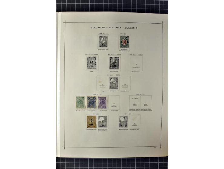 1840/1927, ungebrauchte und gestempelte Sammlung mit guten Werten und Sätzen in 2 Schaubeck-Alben
