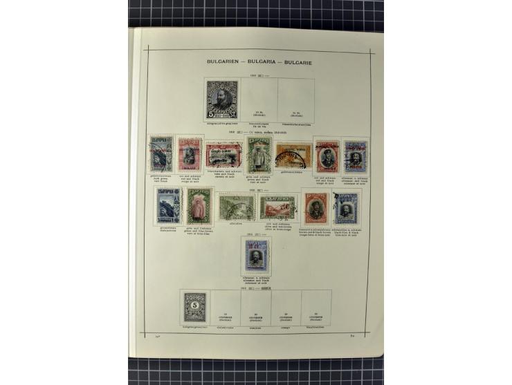 1840/1927, ungebrauchte und gestempelte Sammlung mit guten Werten und Sätzen in 2 Schaubeck-Alben
