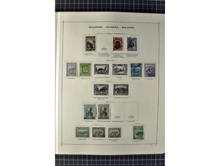 1840/1927, ungebrauchte und gestempelte Sammlung mit guten Werten und Sätzen in 2 Schaubeck-Alben