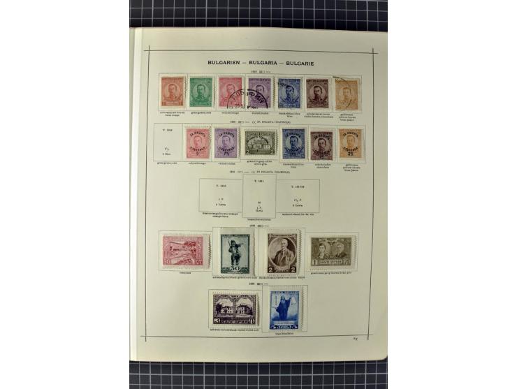 1840/1927, ungebrauchte und gestempelte Sammlung mit guten Werten und Sätzen in 2 Schaubeck-Alben