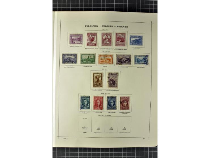 1840/1927, ungebrauchte und gestempelte Sammlung mit guten Werten und Sätzen in 2 Schaubeck-Alben