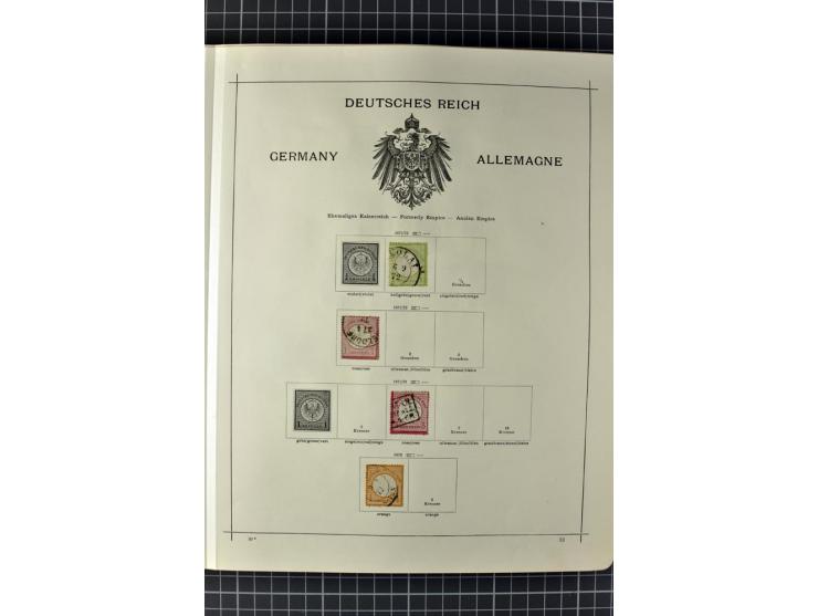 1840/1927, ungebrauchte und gestempelte Sammlung mit guten Werten und Sätzen in 2 Schaubeck-Alben