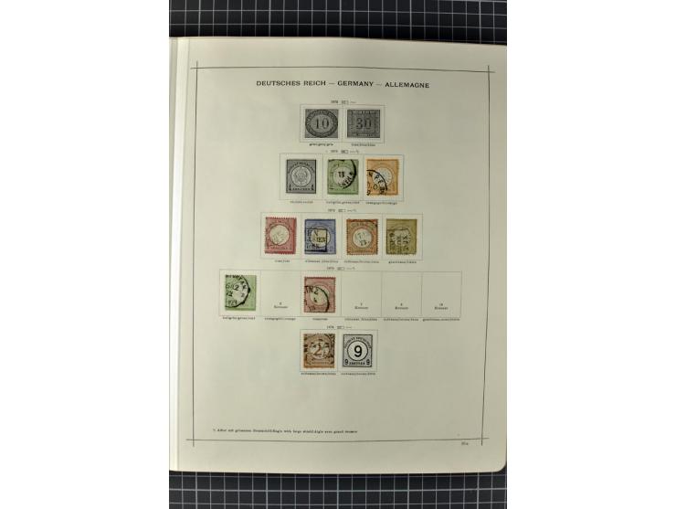 1840/1927, ungebrauchte und gestempelte Sammlung mit guten Werten und Sätzen in 2 Schaubeck-Alben