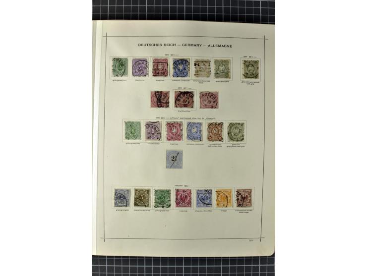 1840/1927, ungebrauchte und gestempelte Sammlung mit guten Werten und Sätzen in 2 Schaubeck-Alben