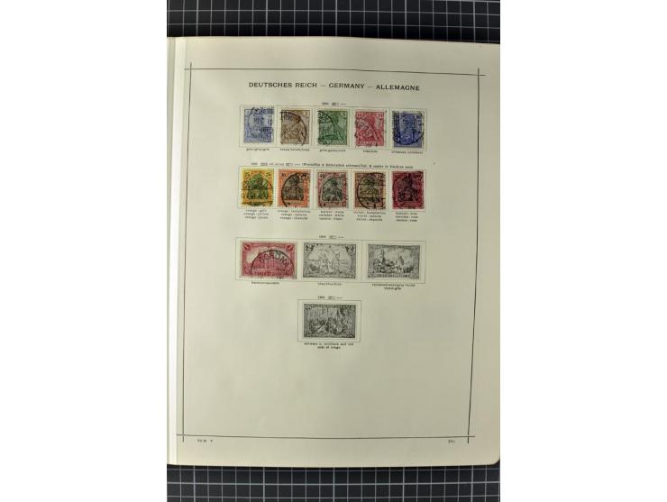 1840/1927, ungebrauchte und gestempelte Sammlung mit guten Werten und Sätzen in 2 Schaubeck-Alben