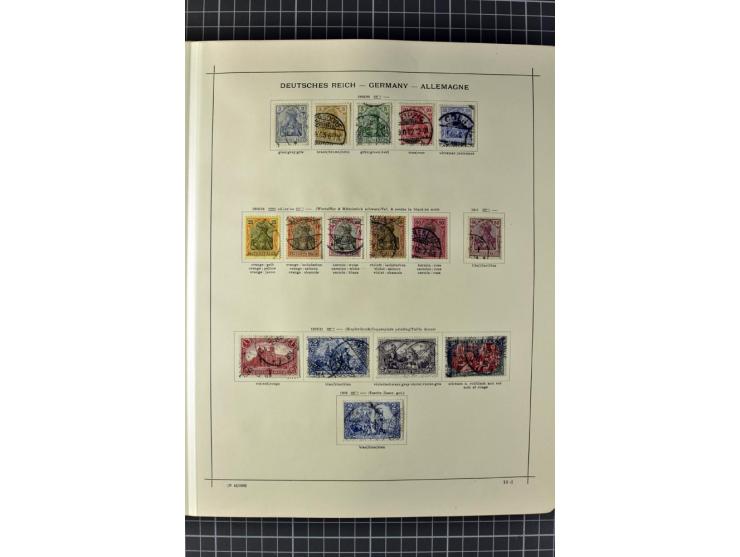 1840/1927, ungebrauchte und gestempelte Sammlung mit guten Werten und Sätzen in 2 Schaubeck-Alben