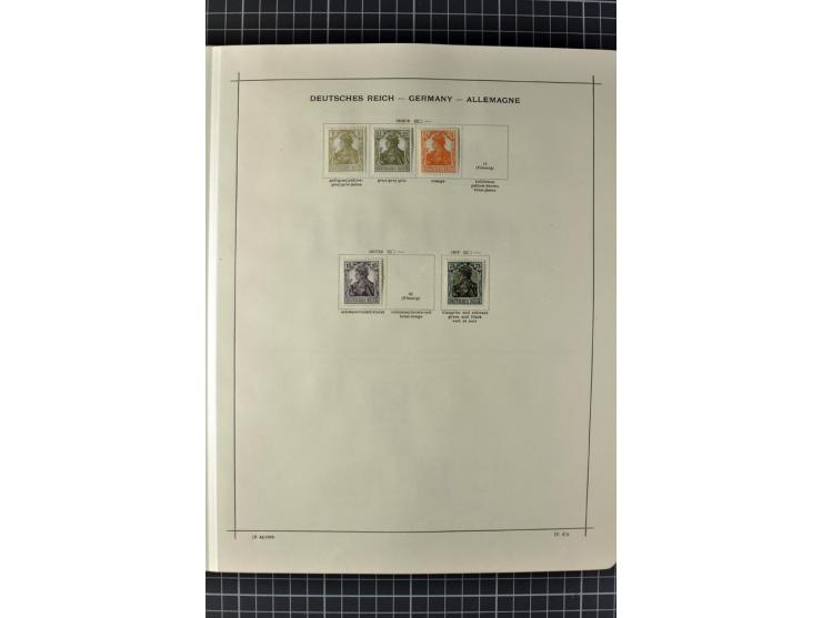 1840/1927, ungebrauchte und gestempelte Sammlung mit guten Werten und Sätzen in 2 Schaubeck-Alben