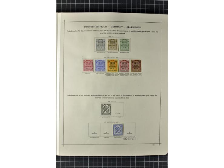 1840/1927, ungebrauchte und gestempelte Sammlung mit guten Werten und Sätzen in 2 Schaubeck-Alben