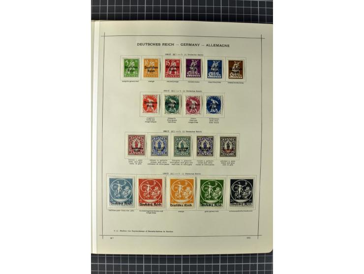 1840/1927, ungebrauchte und gestempelte Sammlung mit guten Werten und Sätzen in 2 Schaubeck-Alben