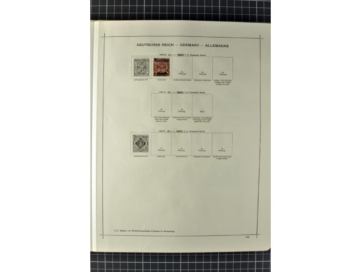 1840/1927, ungebrauchte und gestempelte Sammlung mit guten Werten und Sätzen in 2 Schaubeck-Alben