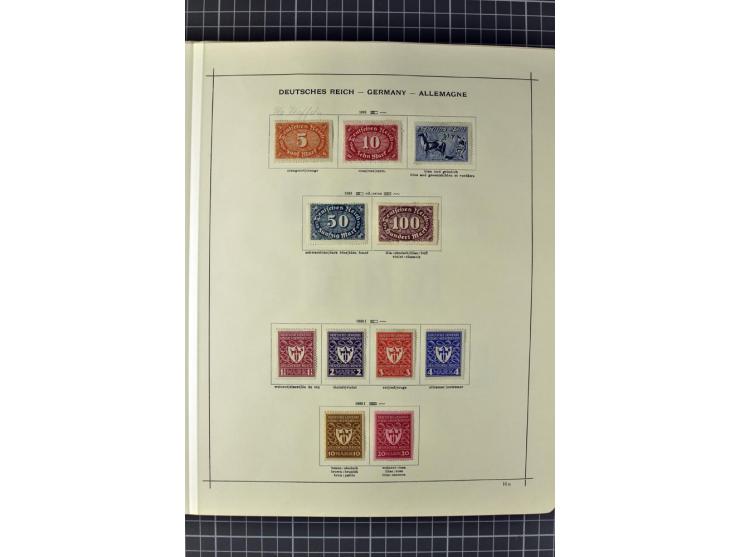 1840/1927, ungebrauchte und gestempelte Sammlung mit guten Werten und Sätzen in 2 Schaubeck-Alben