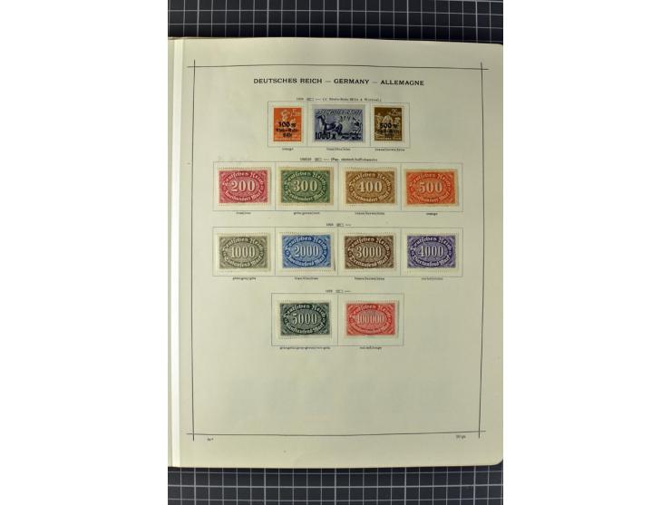 1840/1927, ungebrauchte und gestempelte Sammlung mit guten Werten und Sätzen in 2 Schaubeck-Alben