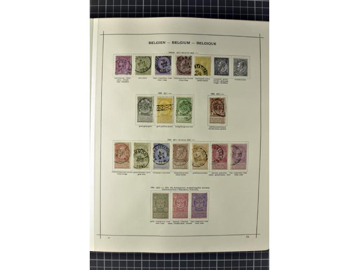 1840/1927, ungebrauchte und gestempelte Sammlung mit guten Werten und Sätzen in 2 Schaubeck-Alben