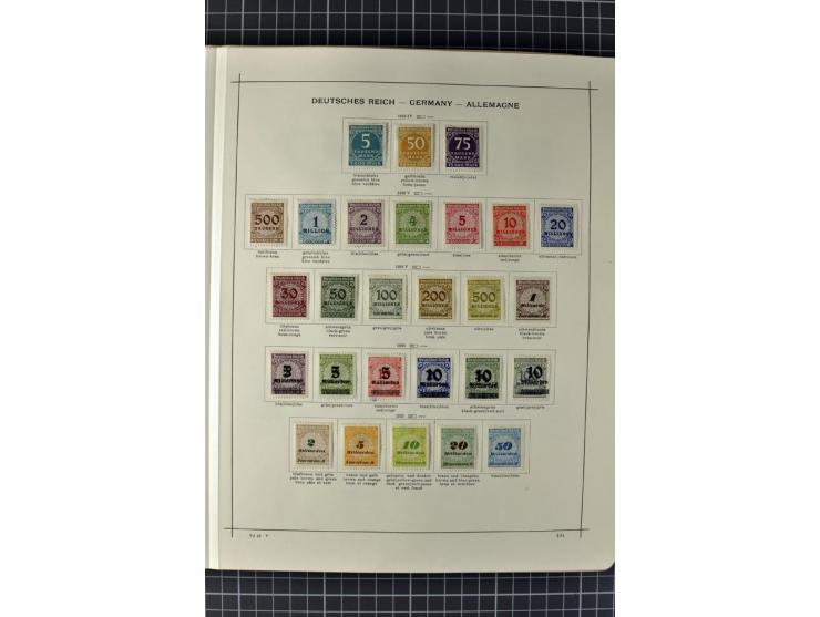 1840/1927, ungebrauchte und gestempelte Sammlung mit guten Werten und Sätzen in 2 Schaubeck-Alben