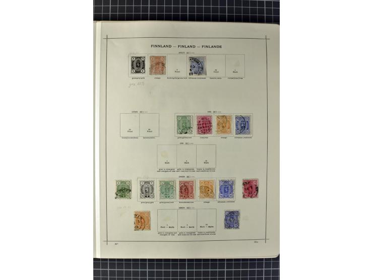 1840/1927, ungebrauchte und gestempelte Sammlung mit guten Werten und Sätzen in 2 Schaubeck-Alben