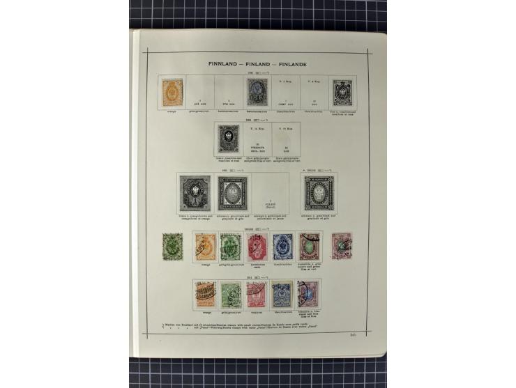 1840/1927, ungebrauchte und gestempelte Sammlung mit guten Werten und Sätzen in 2 Schaubeck-Alben