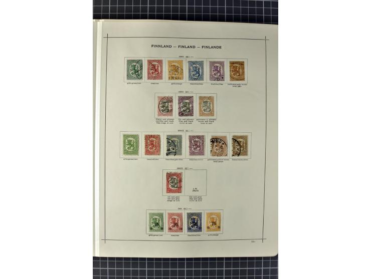 1840/1927, ungebrauchte und gestempelte Sammlung mit guten Werten und Sätzen in 2 Schaubeck-Alben