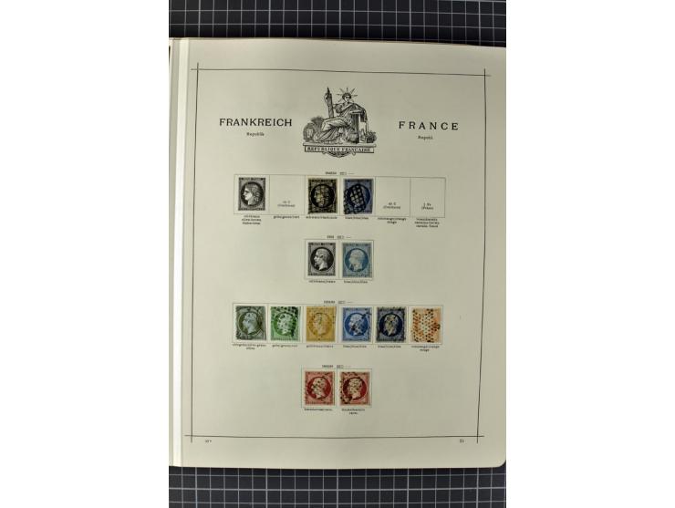 1840/1927, ungebrauchte und gestempelte Sammlung mit guten Werten und Sätzen in 2 Schaubeck-Alben