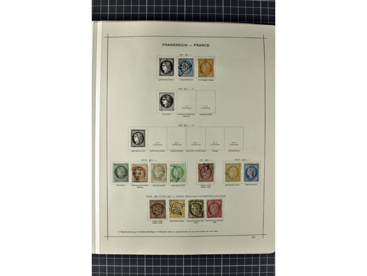 1840/1927, ungebrauchte und gestempelte Sammlung mit guten Werten und Sätzen in 2 Schaubeck-Alben